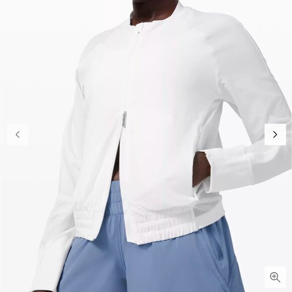 Lululemon Lightweight Running Jacket White Size 4 - Picture 1 of 9